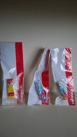 3 pz. Gomme Stabilo nuove