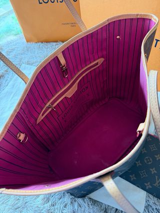 Bolso Louis Vuitton Neverfull MM Marrón/Rosa