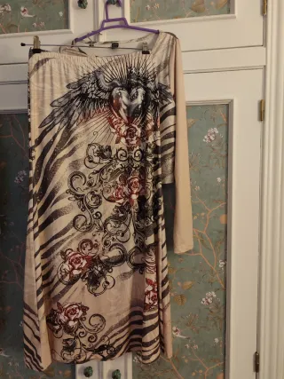 Conjunto top y falda estampado