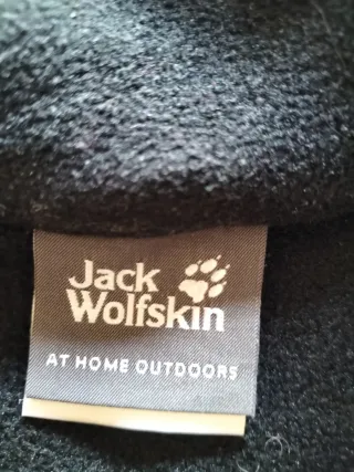 Giacca pile Jack Wolfskin nera donna
