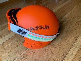 Casco y máscara de esquí eassun infantil