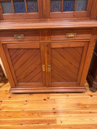 Alacena Modernista S. XIX Madera y Cristal