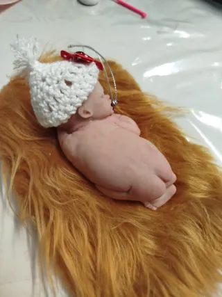 Mini Reborn Silicona Bebé Dormido