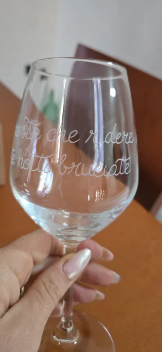 2 Calici Incisi a Mano