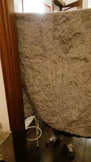 Sovracoperta double face nera e grigia per letti