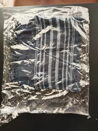 Sciarpa Esprit uomo righe bianche lunga 190cm