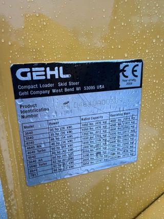 Minicargadora Gehl 4640 Turbo Matriculada