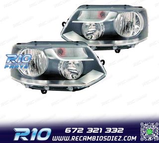 FAROS PARA VOLKSWAGEN VW TRANSPORTER T5 10- NEGRO