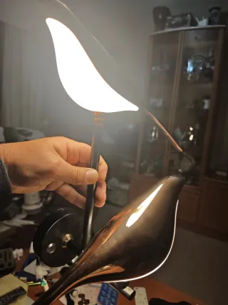 Lámparas de pared táctiles doradas y blancas