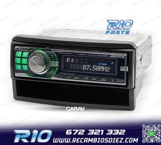 MARCO NEGRO RADIO 1-DIN PARA FORD FIESTA FOCUS GALAXY MONDEO