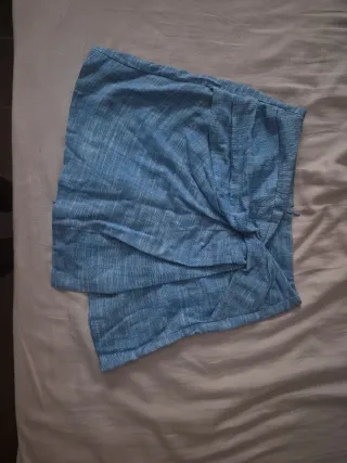 Falda pantalón azul Stradivarius