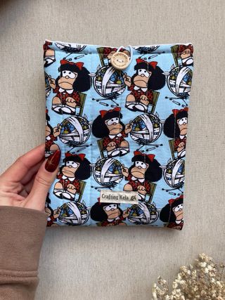 funda para ebook acolchada hecha a mano