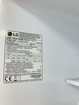 Nevera Combi LG 2m con garantía