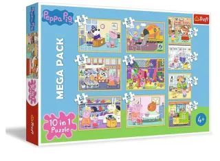 Pack 10 Puzzles Peppa Pig Trefl