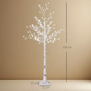 Árbol decorativo eventos Navidad blanco