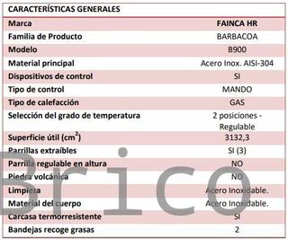 Barbacoa Gas Serie 500 - B900