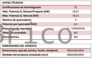 Barbacoa Gas Serie 500 - B900