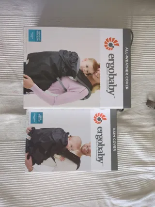 Mochila Ergobaby + Funda Todo Clima+Funda lluvia