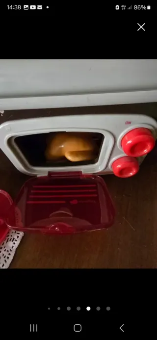 Cocinita de juguete con luces y accesorios