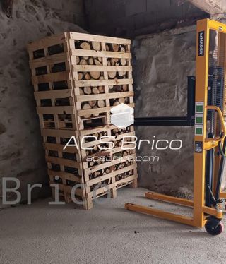 Transpaleta Apilador Elevador de Palets Manual Nylon 1000 Kg - 1600 mm - 65342 - Mader