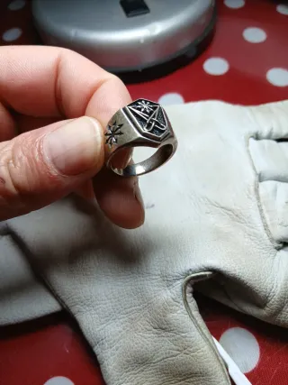 Anillo Sello Lucifer Plata