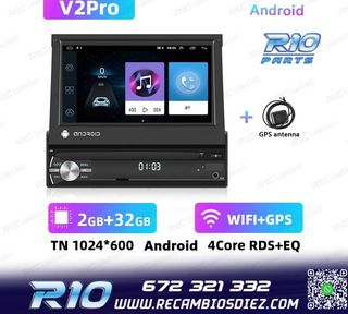 RADIO GPS ANDROID 1DIN TACTIL GPS