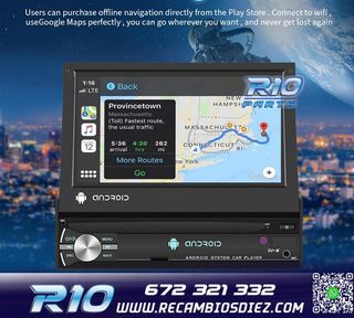 RADIO GPS ANDROID 1DIN TACTIL GPS