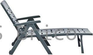 Tumbona Plegable Smeraldo con Ruedas Verde