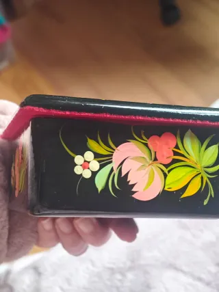 Caja rusa decorada madera