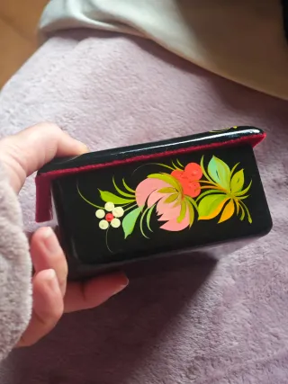 Caja rusa decorada madera