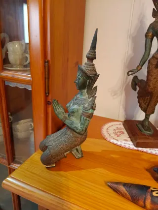 Figura Tailandesa Bronce Ornate