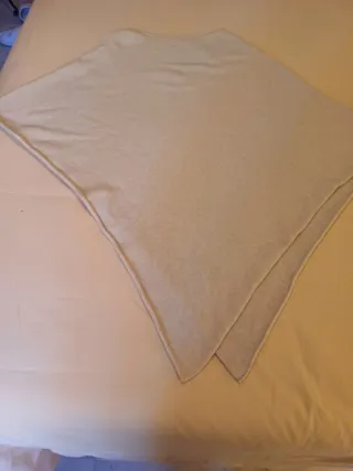 Capa de lana beige talla única