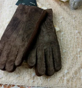 Guantes Piel Ante y Lana Talla 9