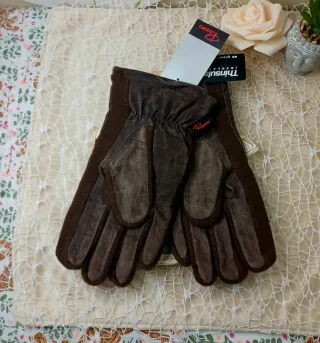 Guantes Piel Ante y Lana Talla 9