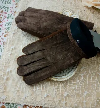 Guantes Piel Ante y Lana Talla 9