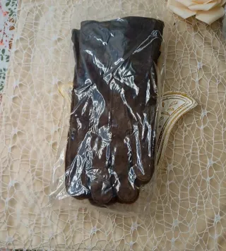 Guantes Piel Ante y Lana Talla 9