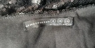 Vestido negro lentejuelas