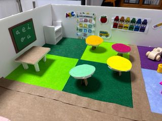 Maqueta Aula Infantil por Rincones