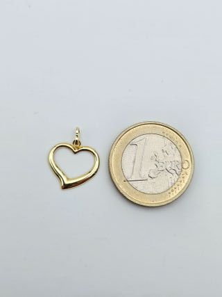 Colgante de Oro 18K, Corazón, 0,3gr, 1,5cm