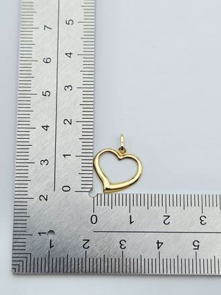 Colgante de Oro 18K, Corazón, 0,3gr, 1,5cm