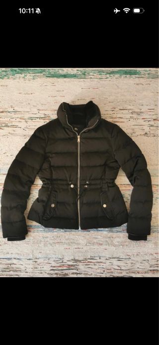 Abrigo Plumas Zara Woman Negro