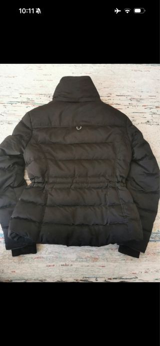 Abrigo Plumas Zara Woman Negro