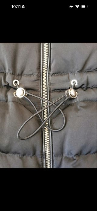 Abrigo Plumas Zara Woman Negro