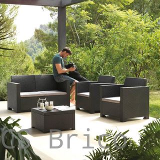 Muebles Jardín Evo Confort Grafito