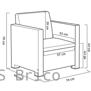 Muebles Jardín Evo Confort Grafito