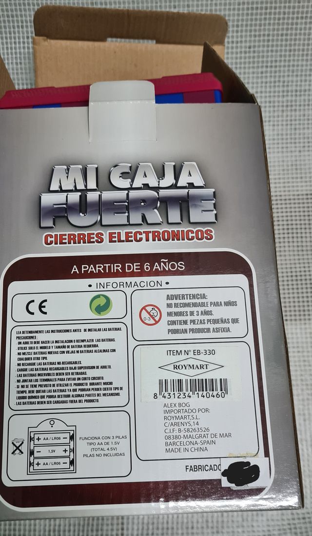 Hucha Caja Fuerte Alex Bog  NUEVA F.C. Barcelona