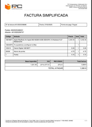 MacBook Air 15” M3