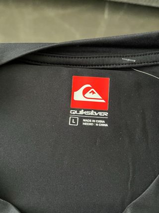 Camiseta Quiksilver Surf Manga Larga Negra