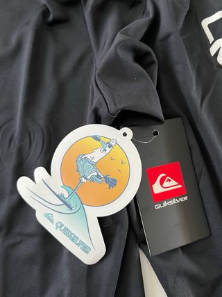 Camiseta Quiksilver Surf Manga Larga Negra