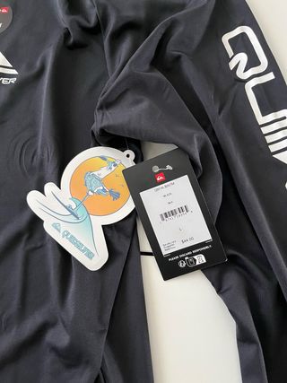 Camiseta Quiksilver Surf Manga Larga Negra